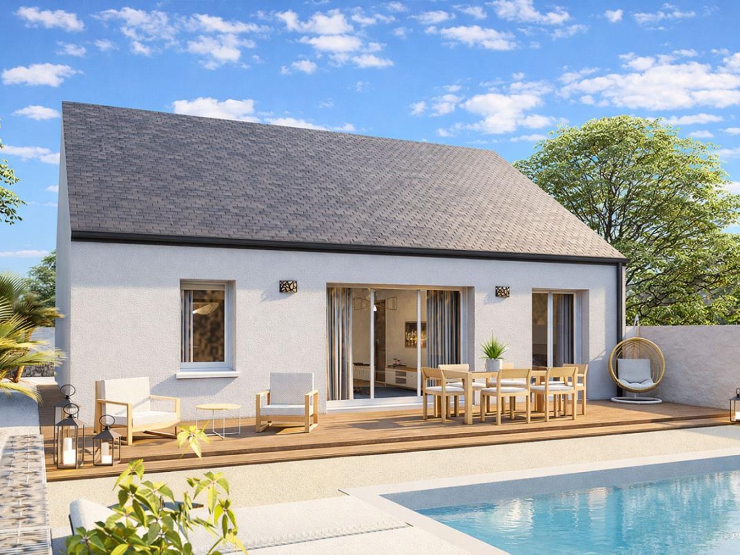 Terrain + maison 71 m²