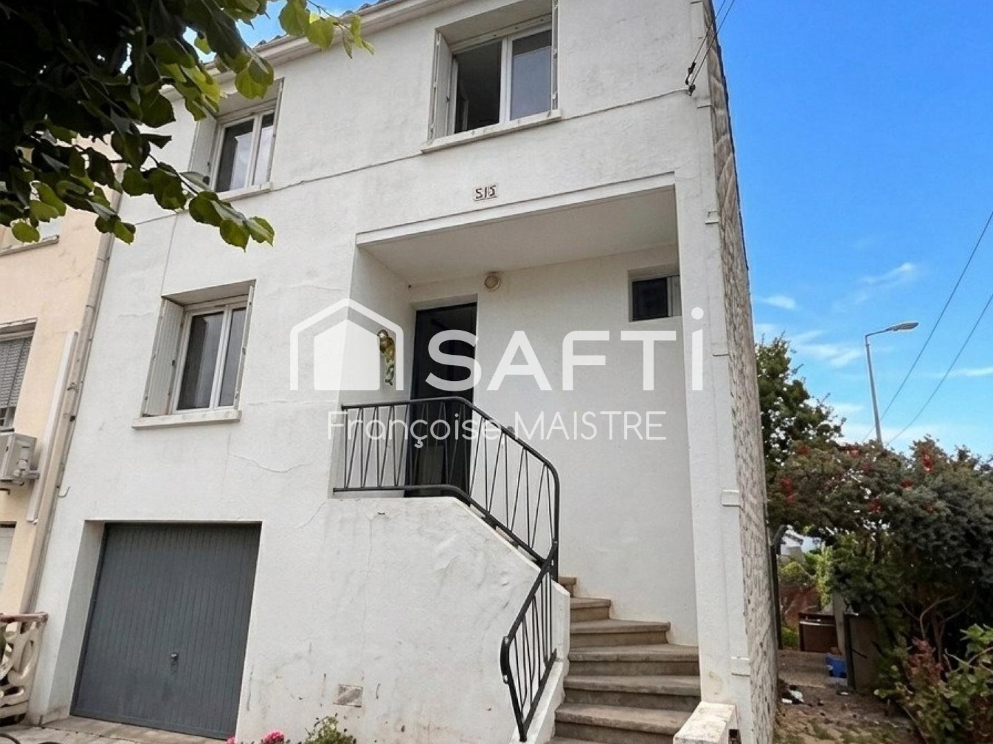 3 chambres, jardin et garage, vue campagne, pas de vis-àvis