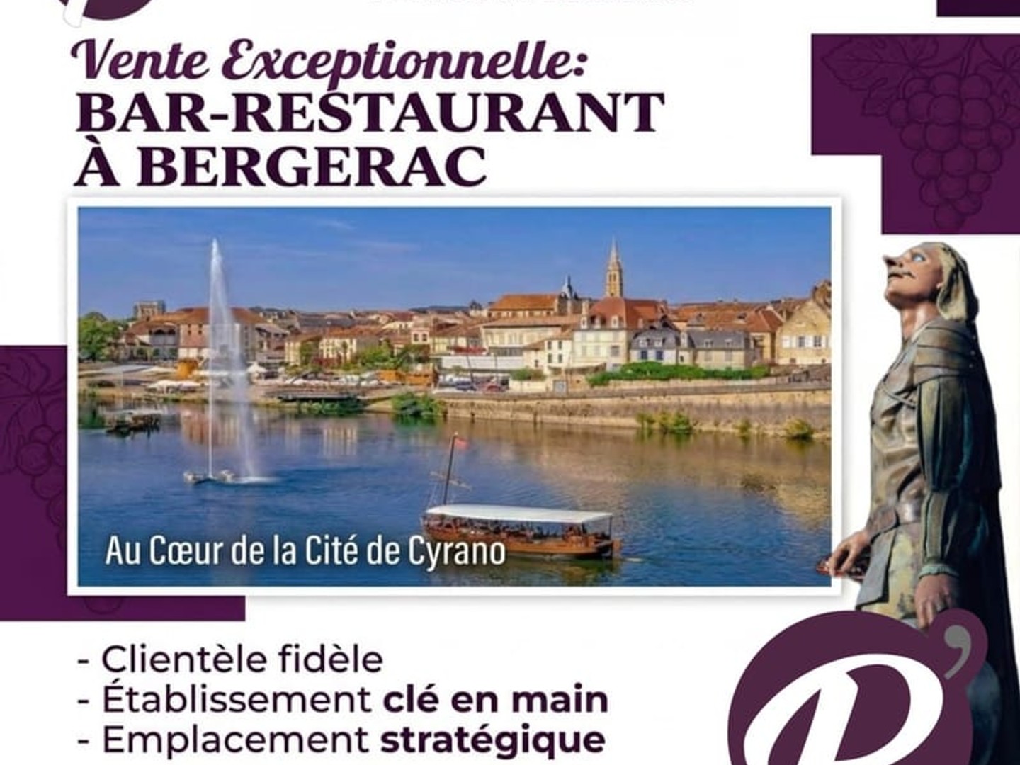 Locaux à vendre - 80m2 - Bergerac (24100)