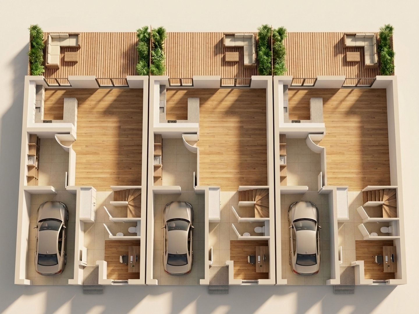 Maison familiale neuve 114.68 m2 3 chambres Jardin 210 m2 à Bègles