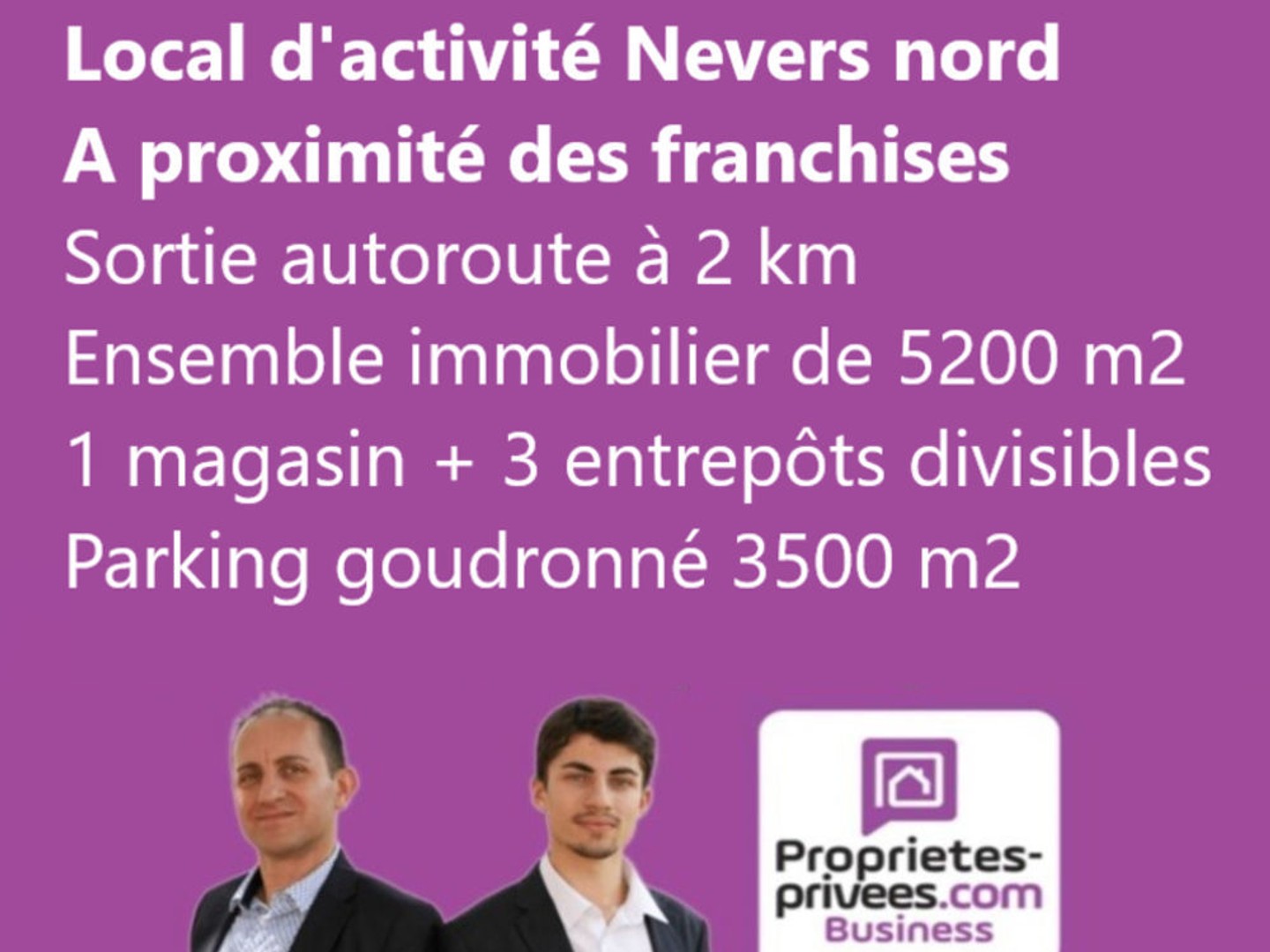 VARENNES-VAUZELLES - LOCAL D'ACTIVITE 5 000 M², A PROXIMITE DES FRANCHISES