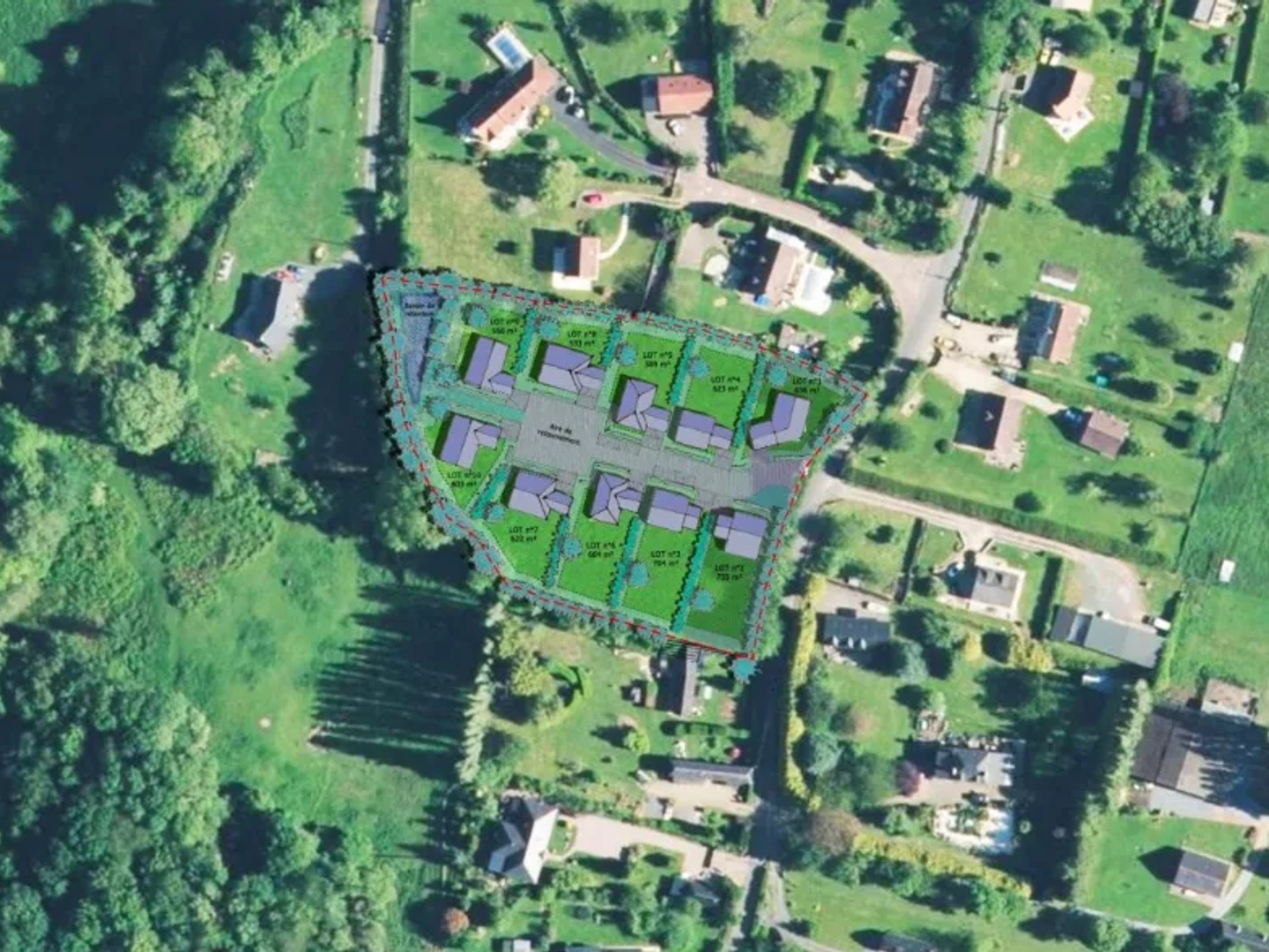 Terrain 566 m²