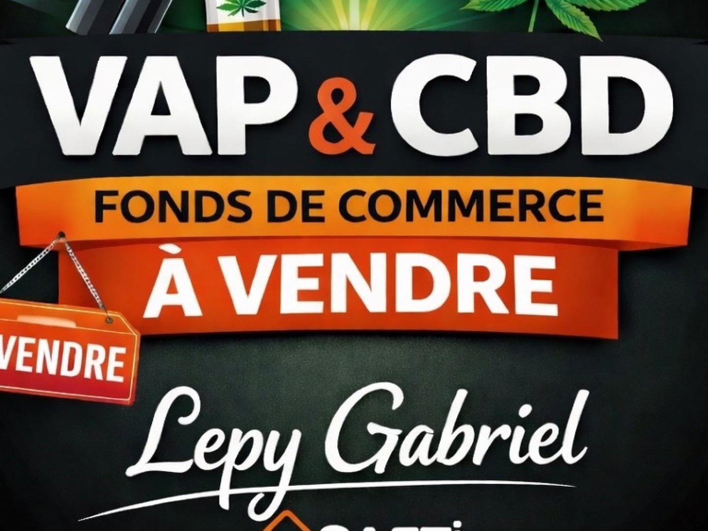 Bar à vape / CBD - Fonds de commerce à céder -(Normandie)