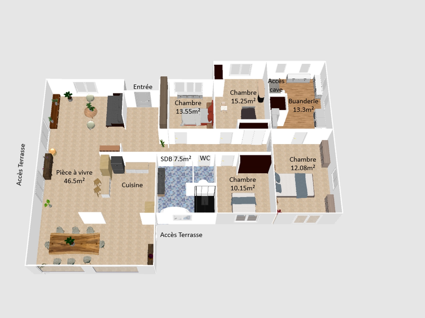 Maison 6 pièces 135 m²