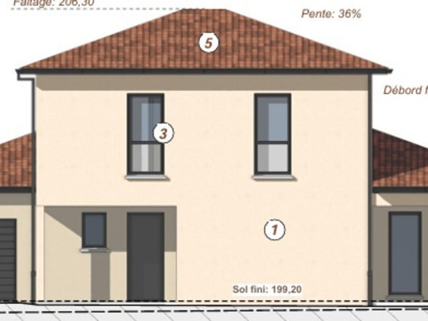 Maison neuve de 114m2 Lot 9 à Guereins