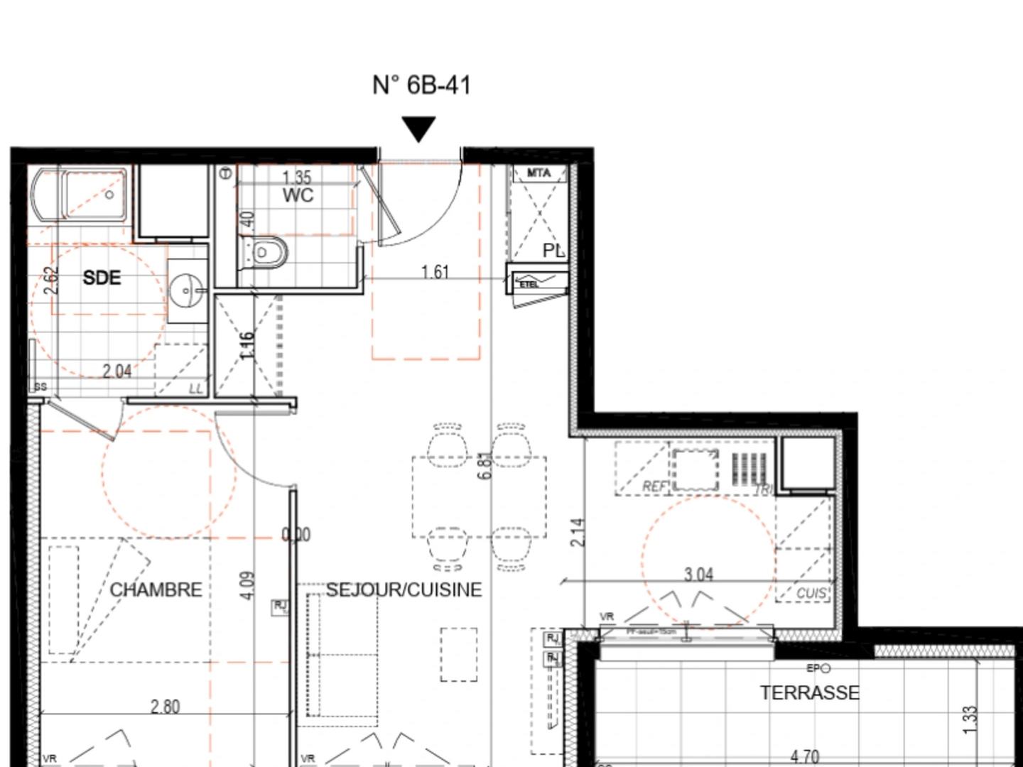 Appartement à vendre - 2 pièces - 44m2 - Montigny-Lès-Metz (57950)