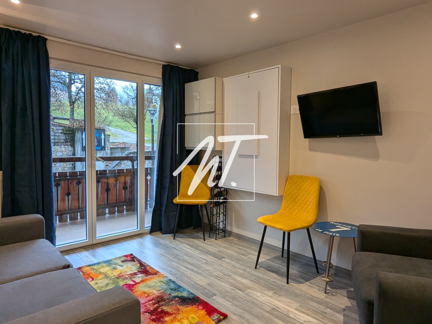 Studio rénové plein centre des Gets!