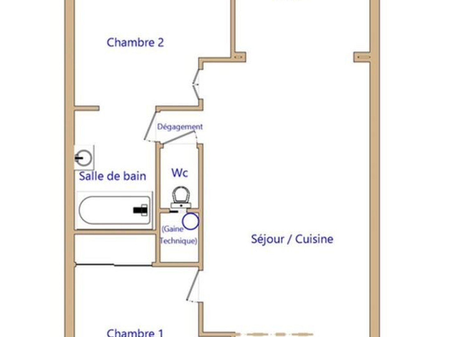 Appartement à vendre - 2 pièces - 41m2 - Cagnes-Sur-Mer (06800)