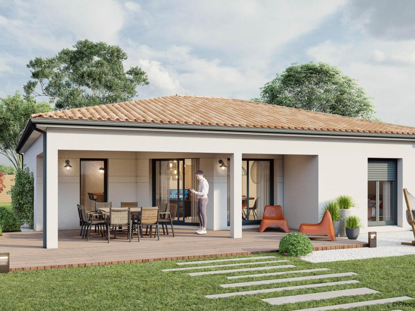 Terrain + maison 82 m²