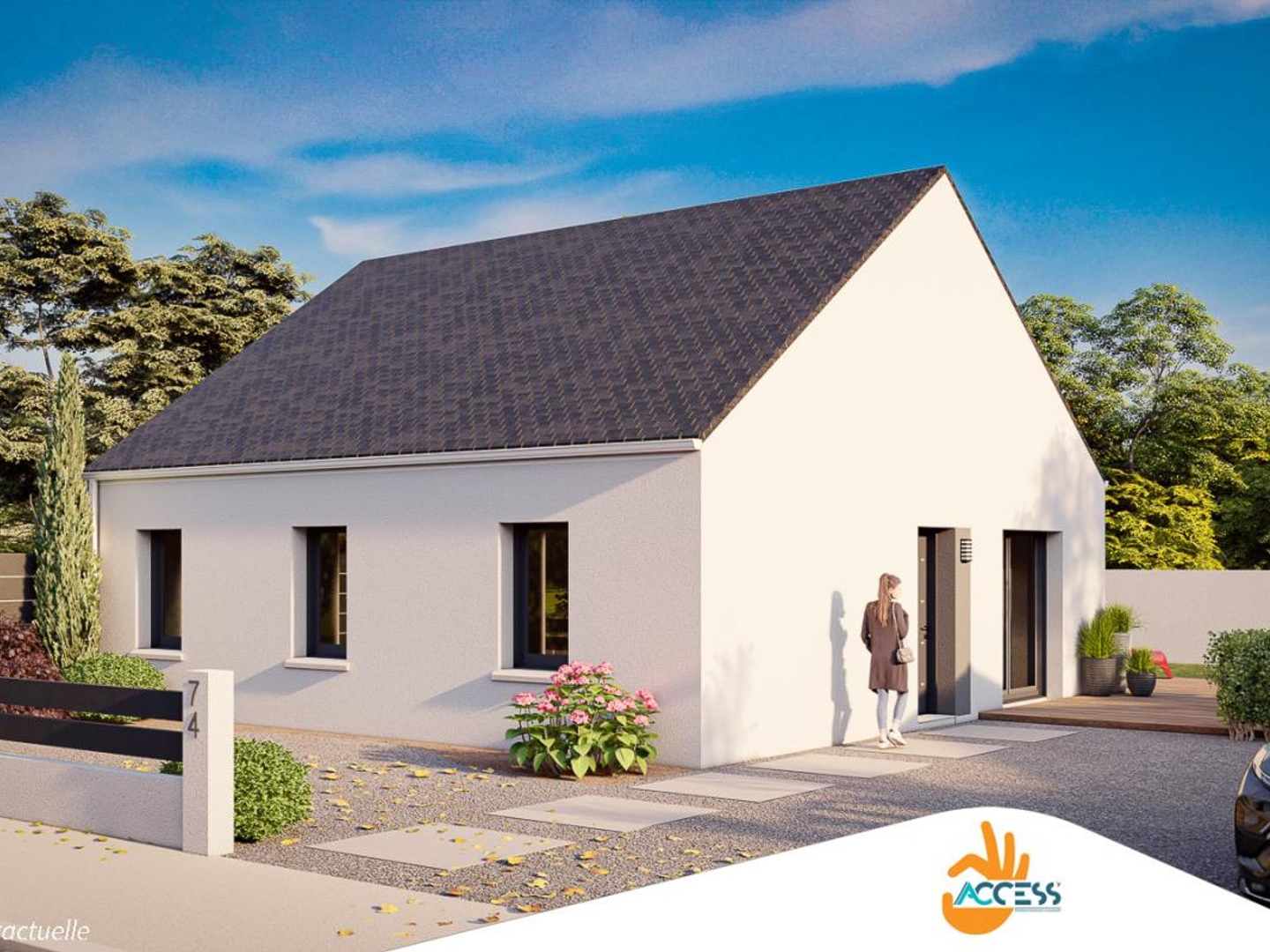 Terrain + maison 74 m²