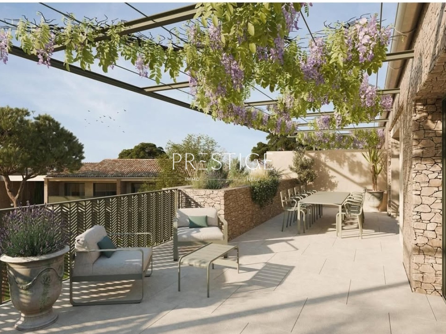 NOUVEAU UZES PROCHE CENTRE ROOFTOP DE 135 M2 PROLONGE PAR 2