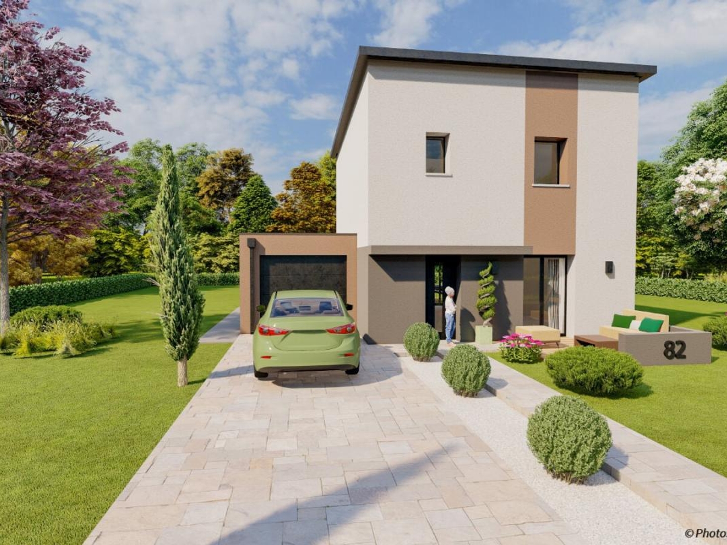 Terrain + maison 82 m²