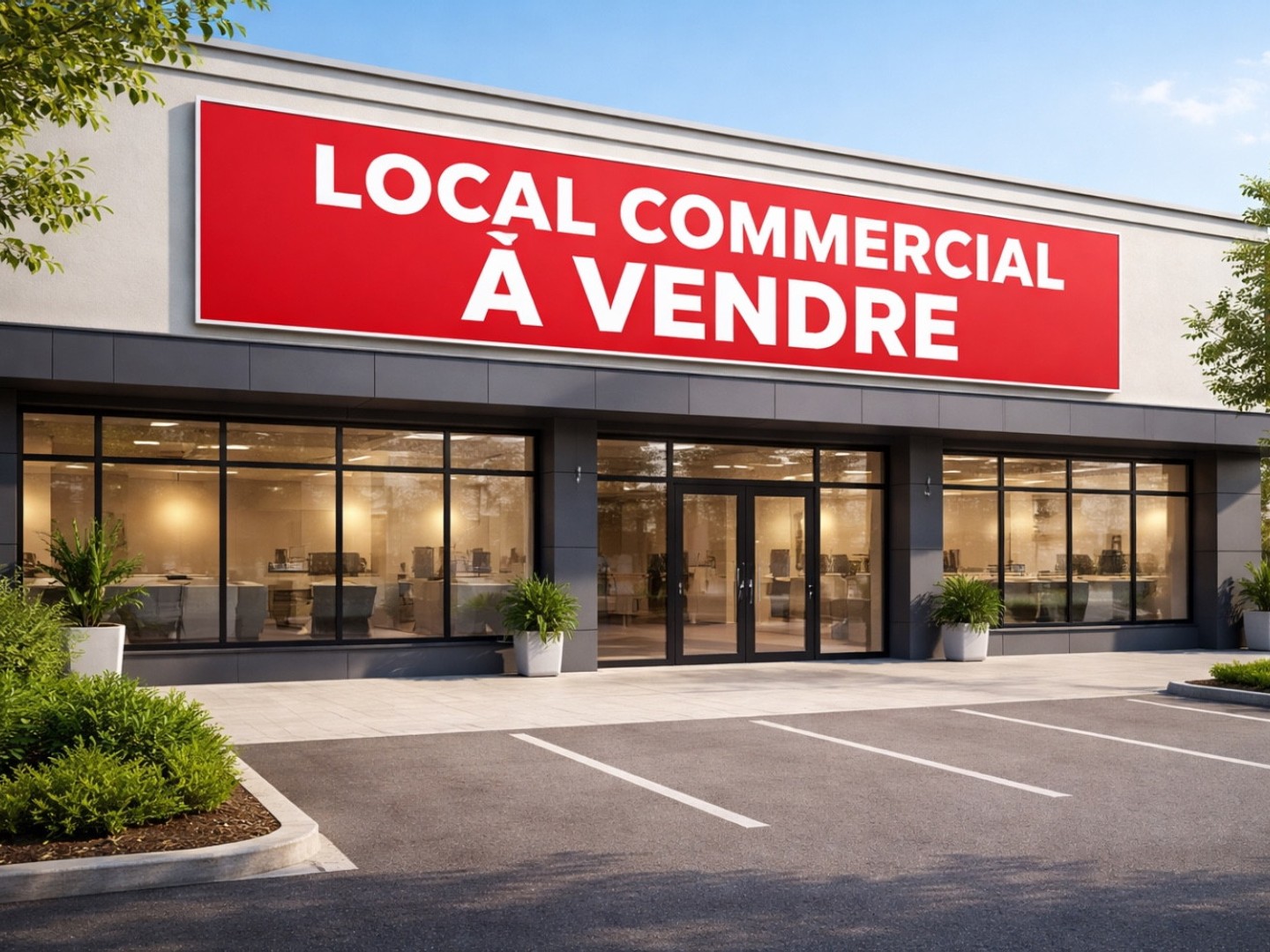 Local 130m2 + appartement T6 + garage