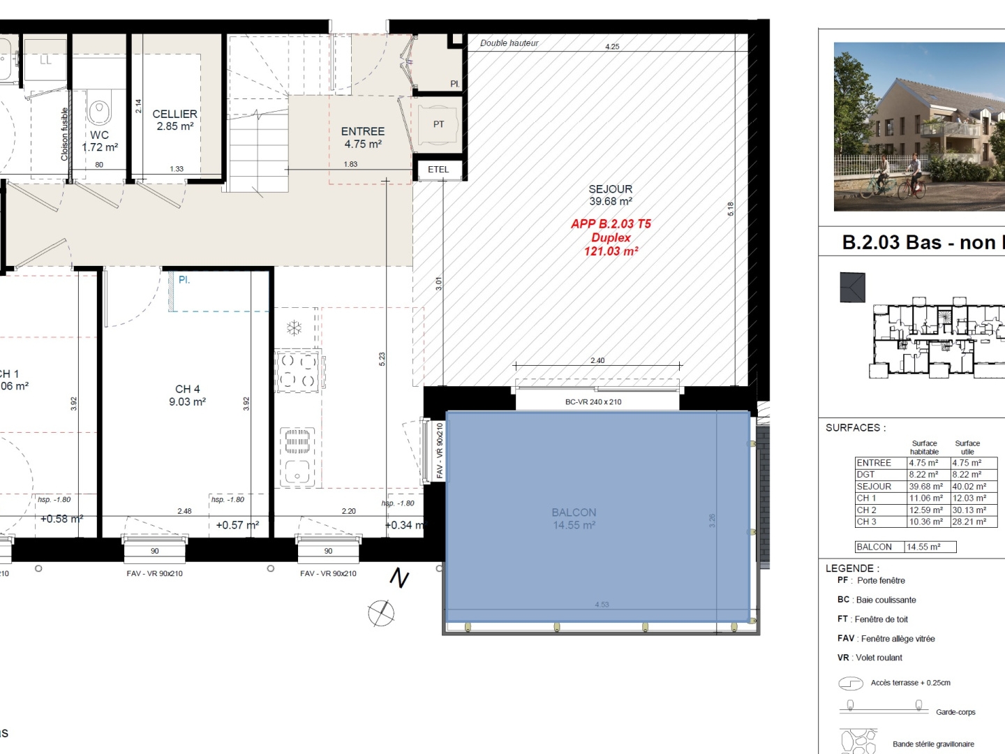 Appartement à vendre - 6 pièces - 122m2 - Ouistreham (14150)