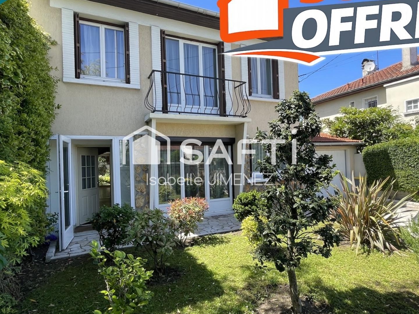 4 chambres / 1 bureau / 145 m2 / jardin / combles / garage / stationnement