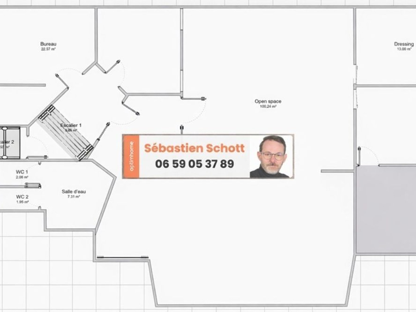 75019 / BUTTES-CHAUMONT / GRANDE SURFACE / LOCAL / SALLE DE SPORT / BUREAUX / PARKING PRIVATIF / VESTIAIRES