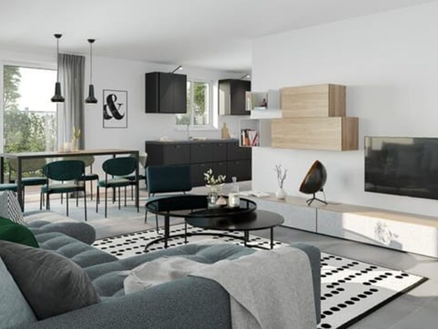 Maison 3 chambres + garage