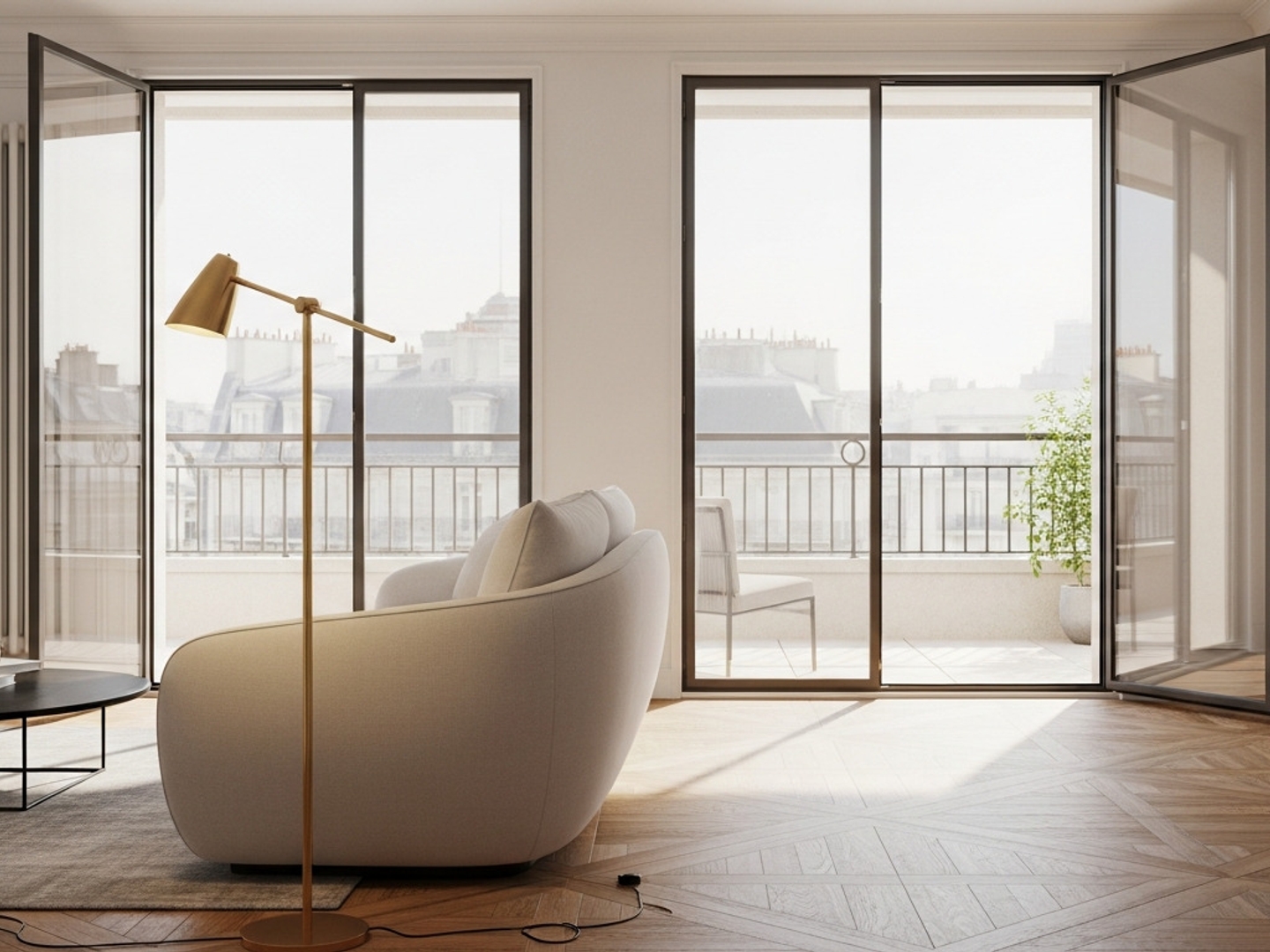2 PIÈCES de 45.3m² + UN BALCON - AGON-COUTAINVILLE