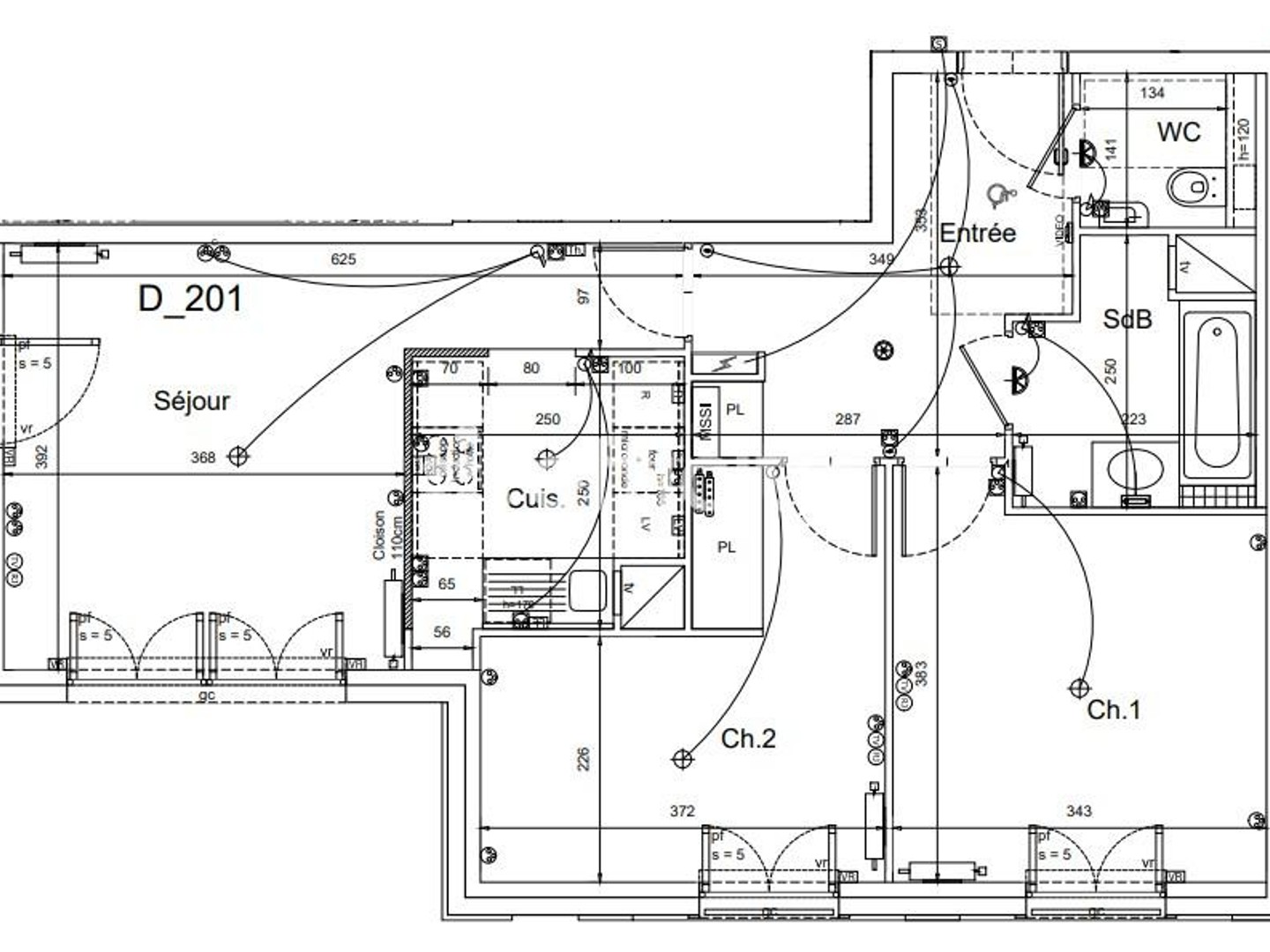Appartement à vendre - 3 pièces - 61m2 - Saint-Cloud (92210)