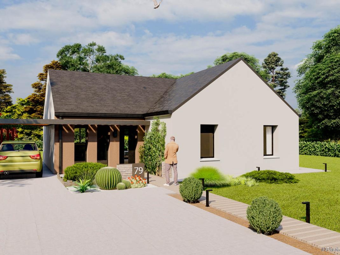 Terrain + maison 79 m²