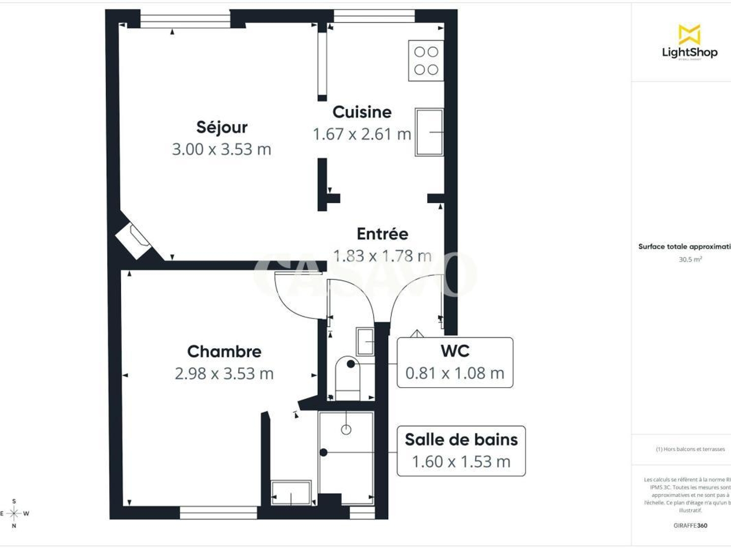 Appartement à vendre - 2 pièces - 30m2 - Boulogne-Billancourt (92100)