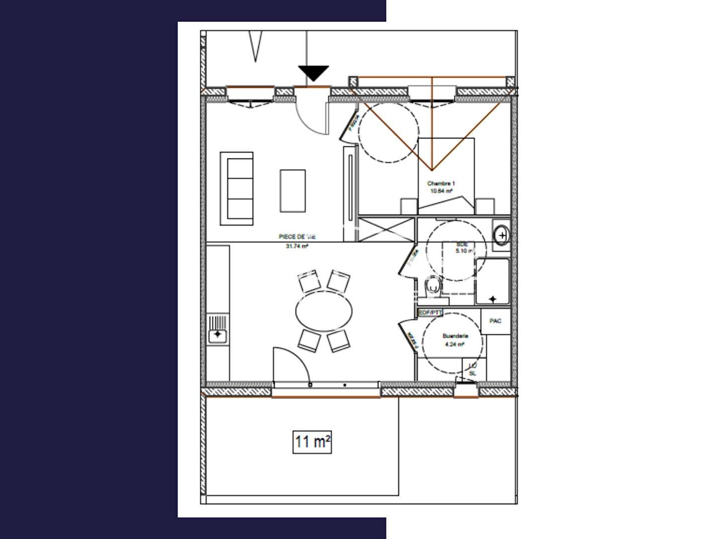 Maison à vendre - 2 pièces - 52m2 - Marcey-Les-Grèves (50300)