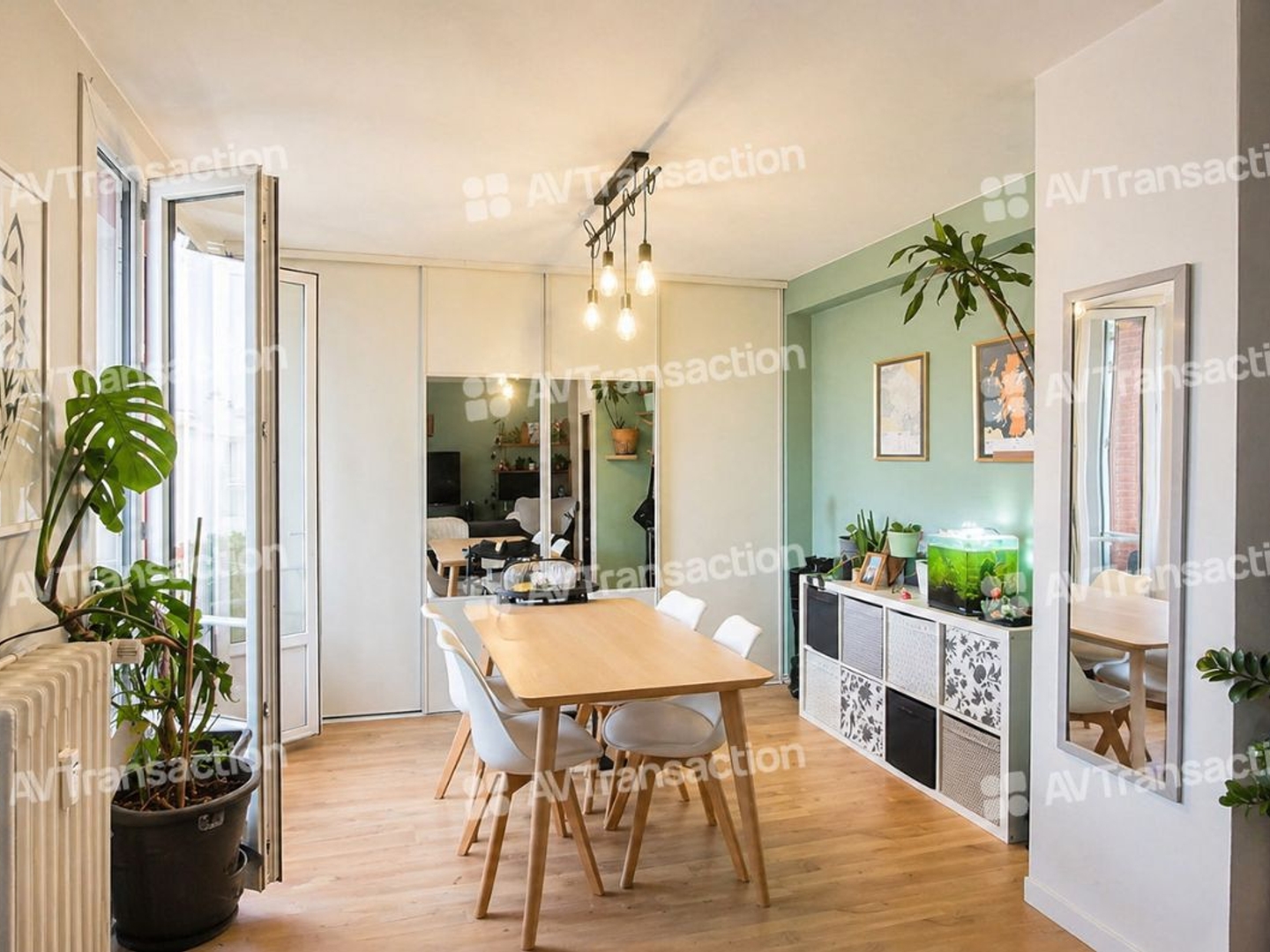 T3/T4 de 64 m² rénové – Gratte-Ciel – 2 balcons, climatisation, 