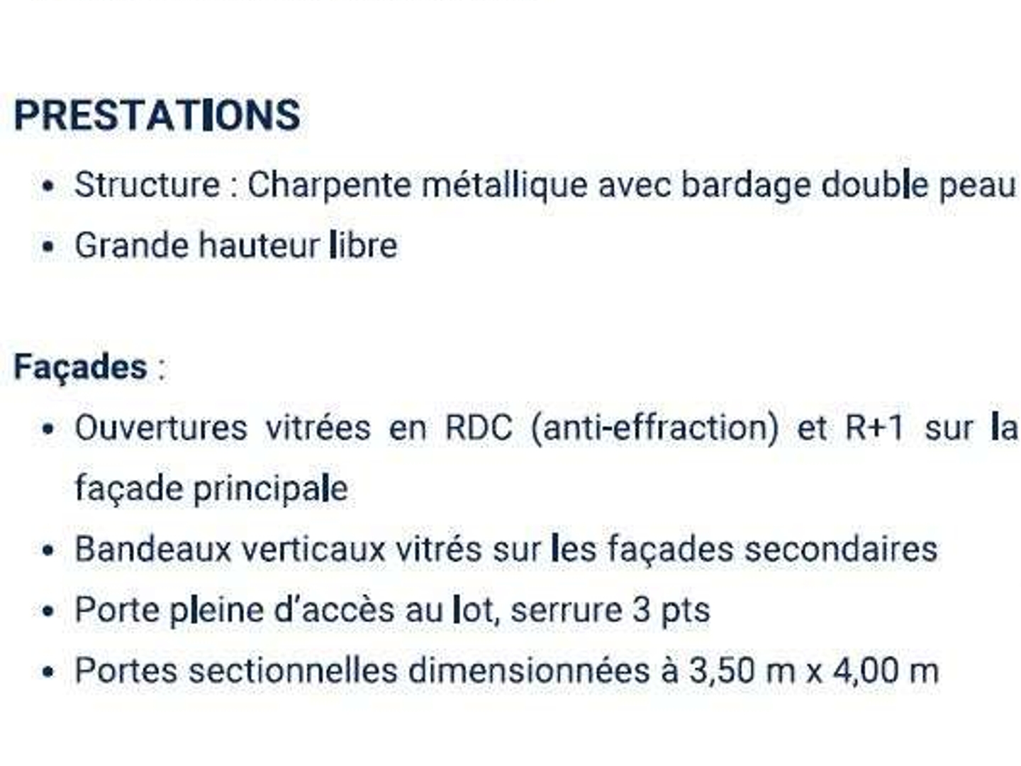 Local artisanal 357m² à Quincieux