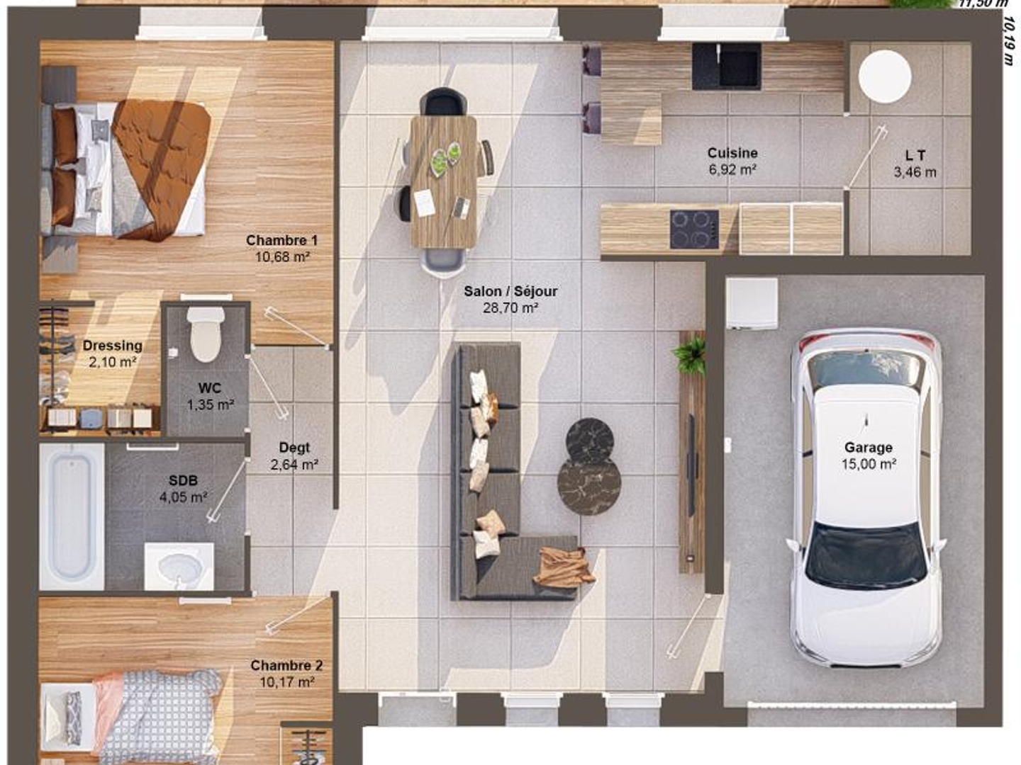 Maison à vendre - 70m2 - Le Poiré-Sur-Vie (85170)