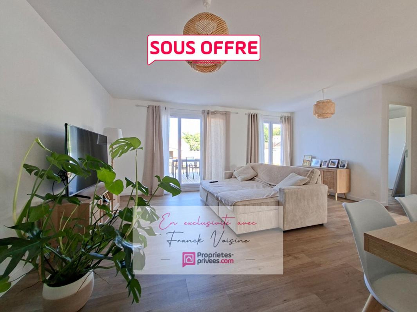 A VENDRE en Exclusivité aux Châtelliers Châteaumur, Sèvremont, maison de 68 m2 avec 1 chambre et 1 bureau sur une parcelle de 348 m2 env