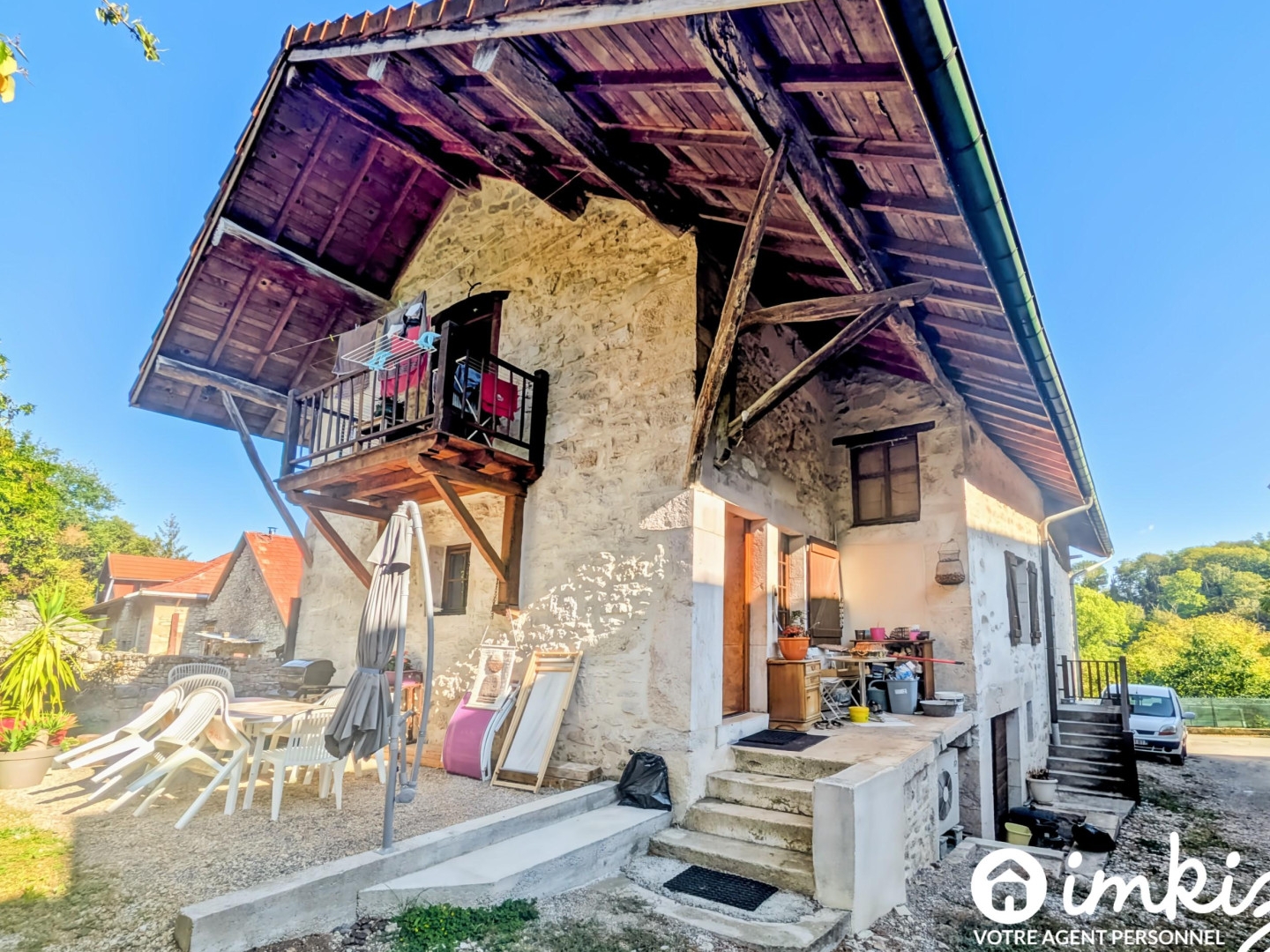 Maison en pierre avec 2 espaces de vie