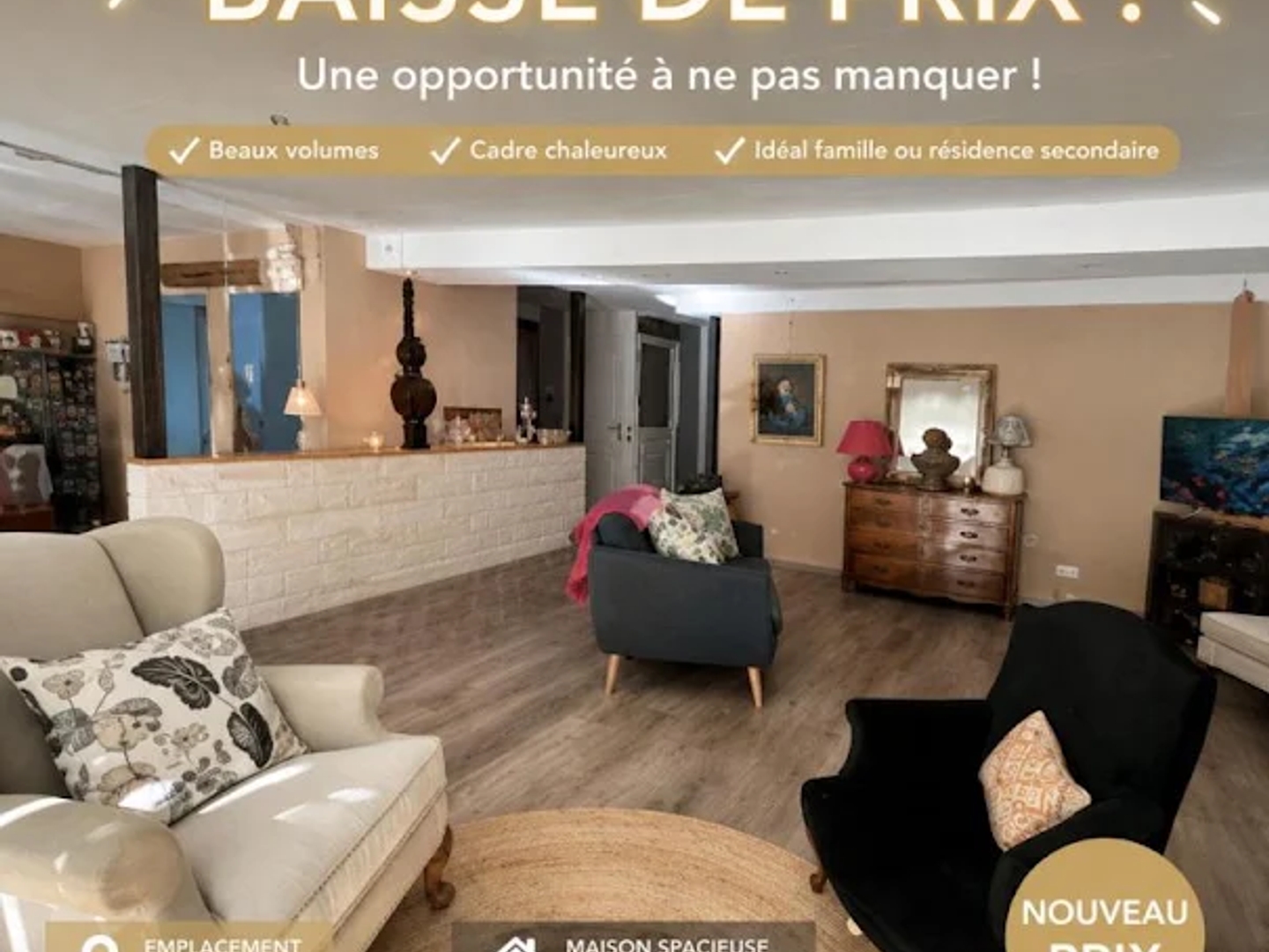 Locaux à vendre - 3 pièces - 234m2 - Saint-Savinien (17350)