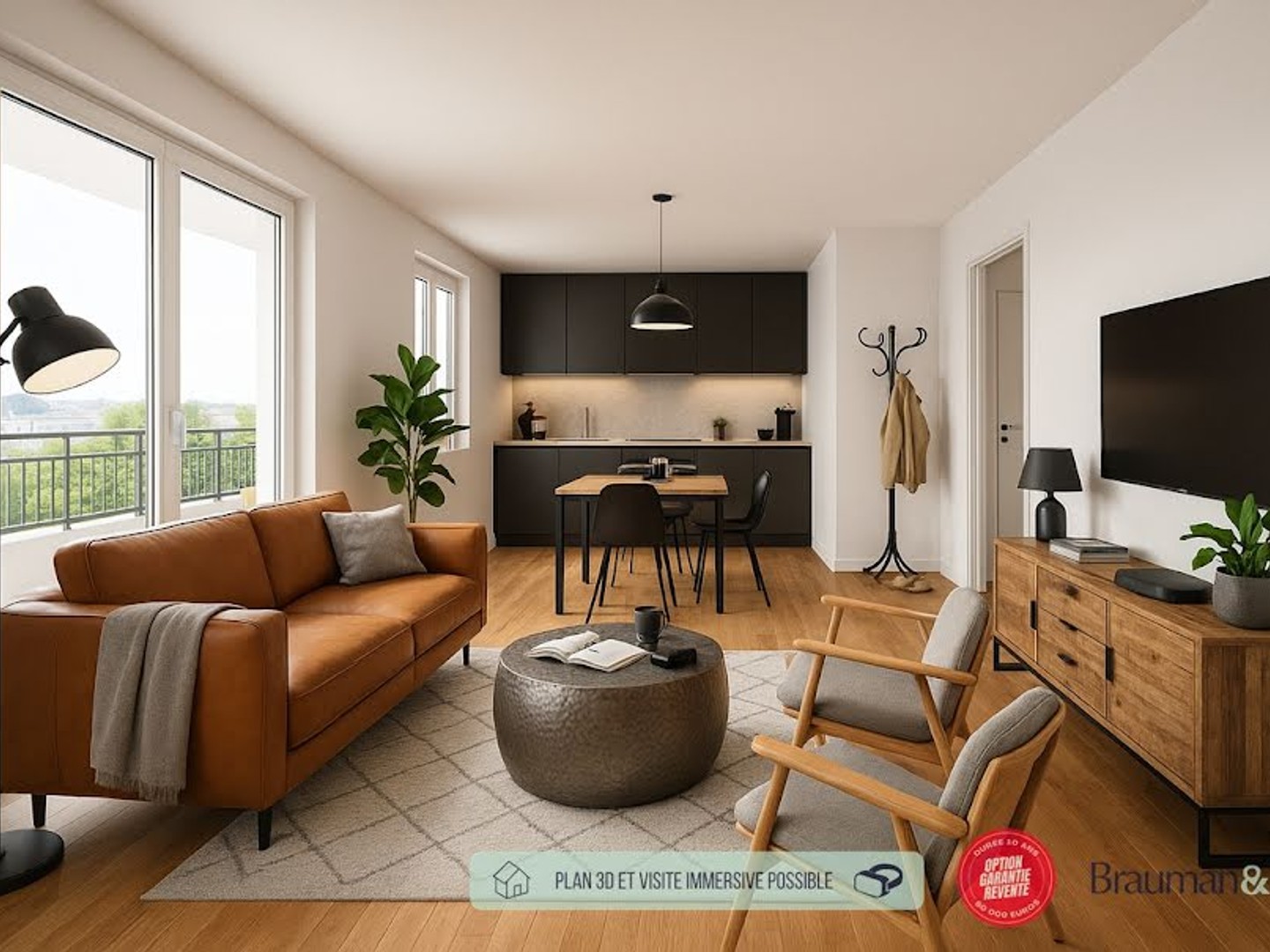 Appartement 3 pièces 65 m²
