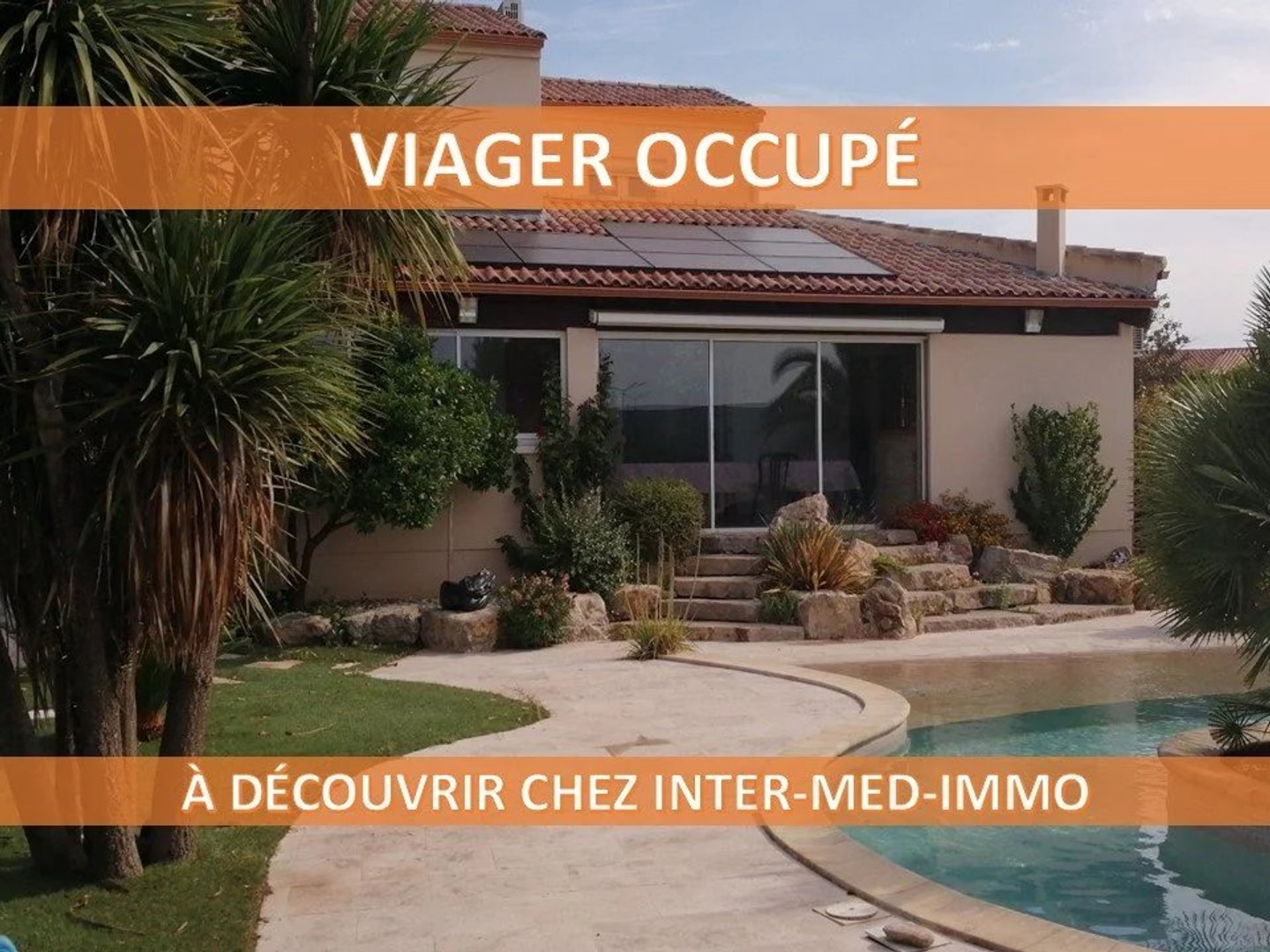 Villeneuve les Béziers VENTE EN VIAGER d'une Villa individuelle