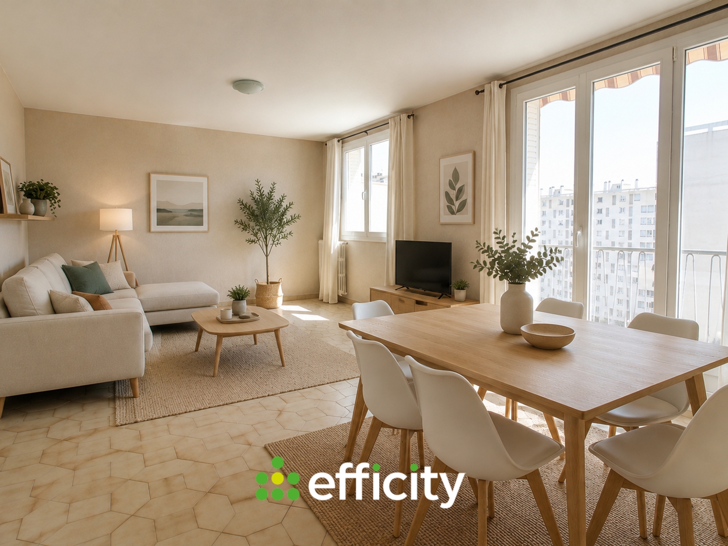 Appartement 3 pièces 64 m²