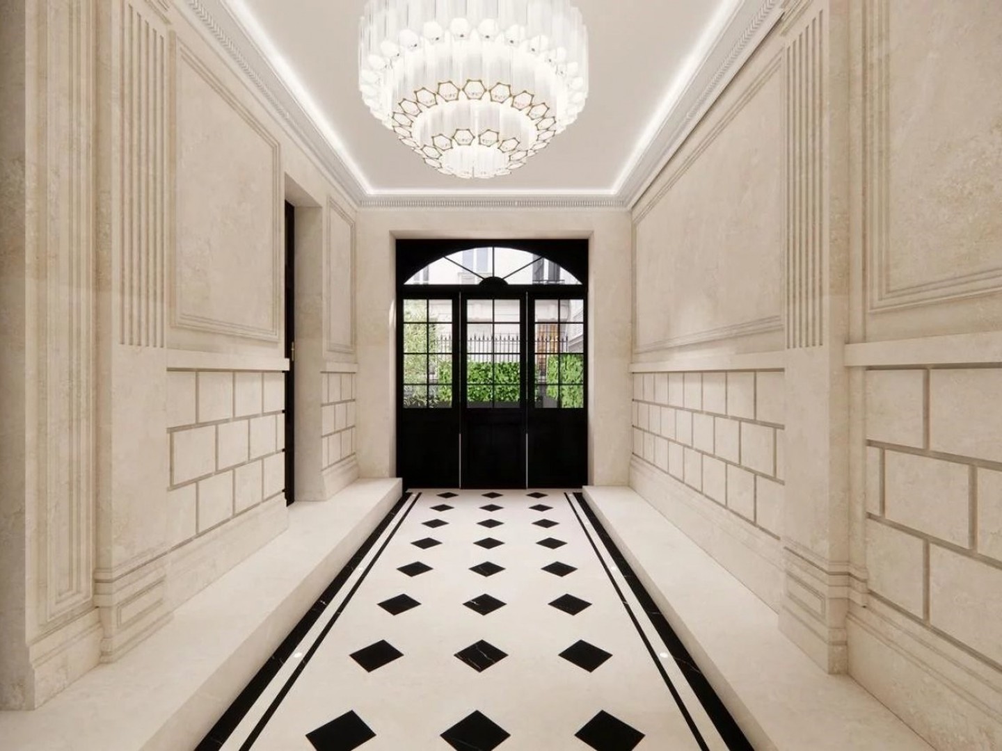 Triangle d'Or - Superbe 125m² en étage élevé. Vues dégagées.