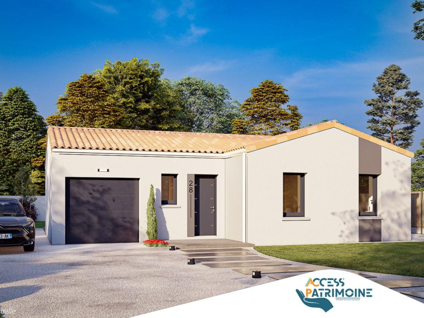 Terrain + maison 60 m²