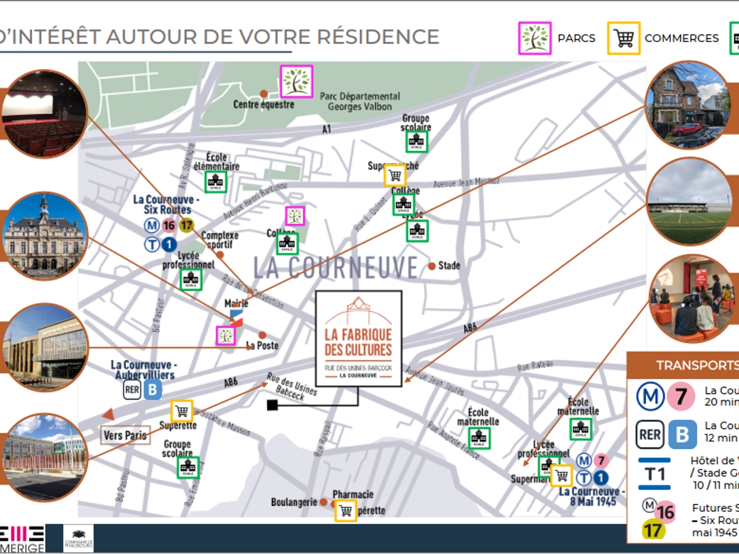Appartement à vendre - 1 pièce - 39m2 - La Courneuve (93120)