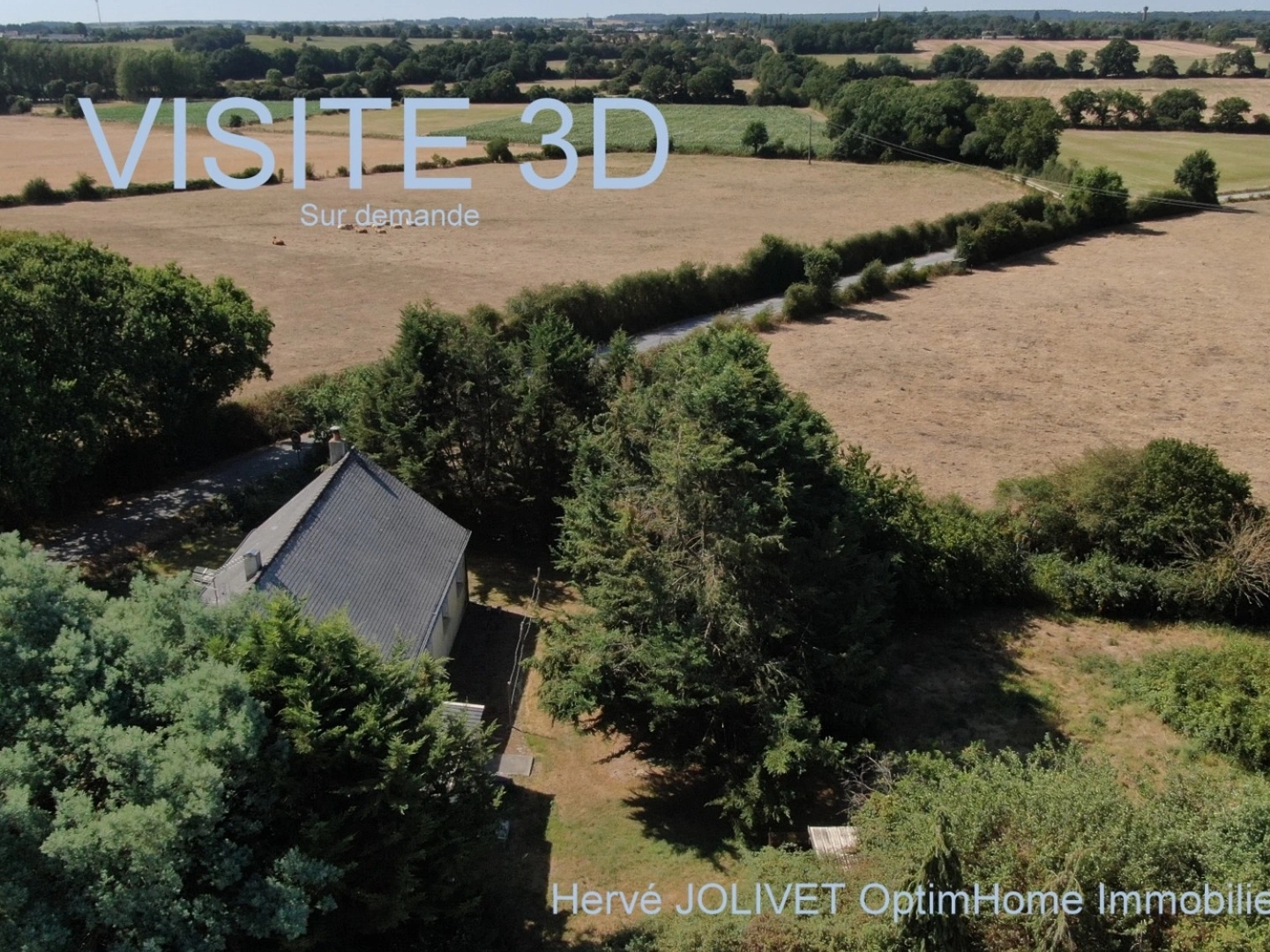 MAISON DE CAMPAGNE PLAIN-PIED 3 CHAMBRES SUR UN GRAND TERRAIN DE 1.2 ha