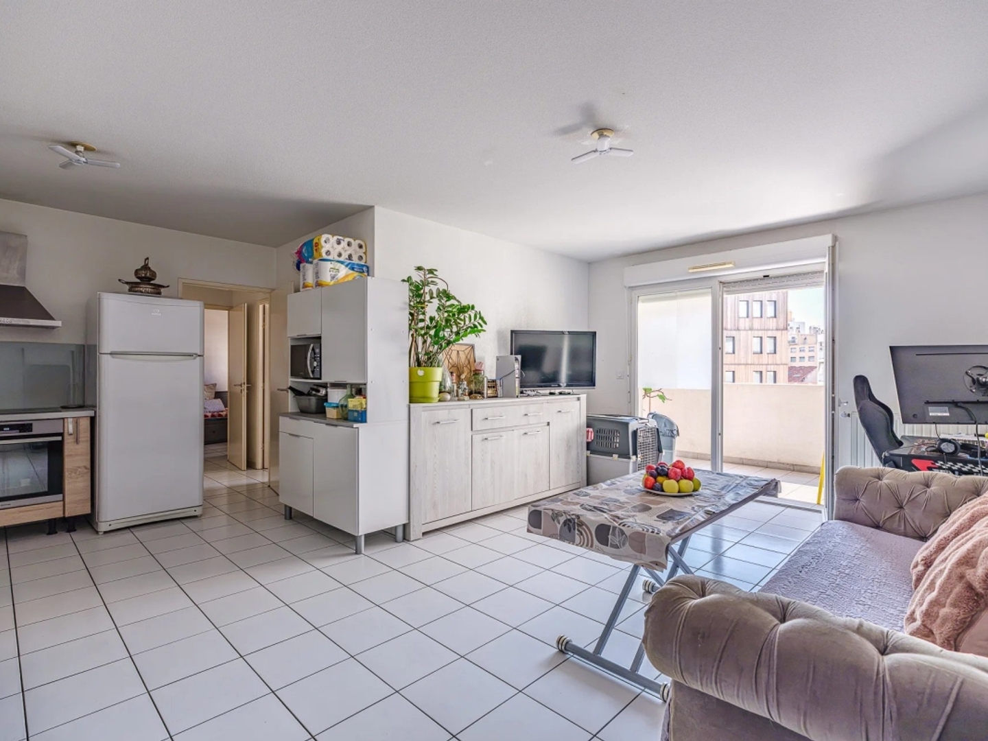 T3 VENDU LOUÉ -DOCK LIBRE -TERRASSE 10 M² - PARKING EN SOUS-SOL
