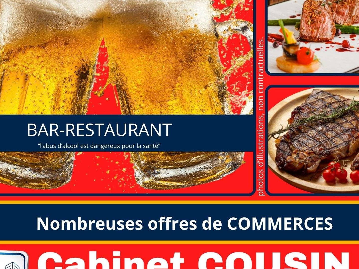 Vente bar restaurant belle terrasse sur Coutances