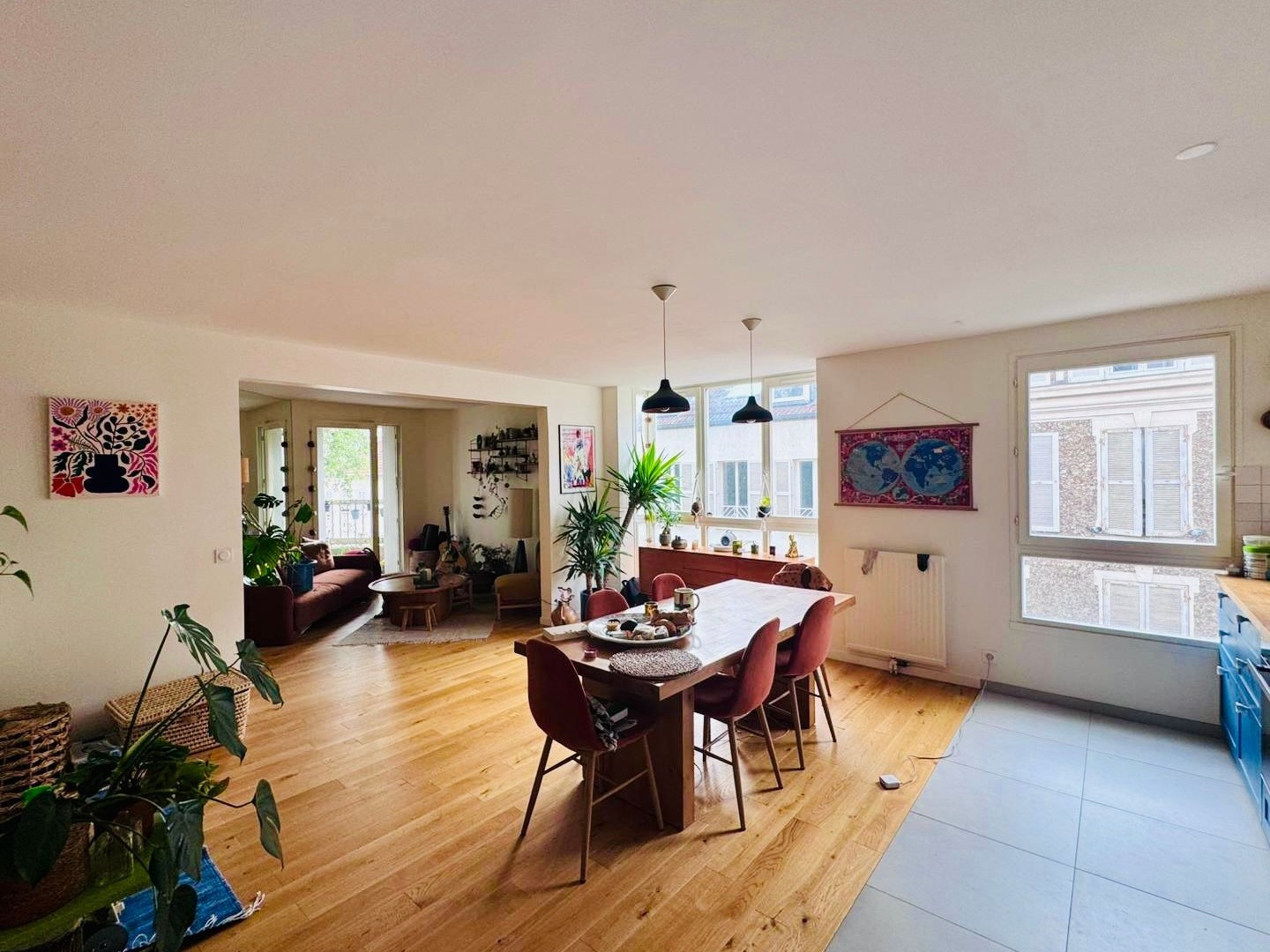 Charmant et lumineux meublé 2 chambres séparées à Clamart centre (loyer tout inclus)