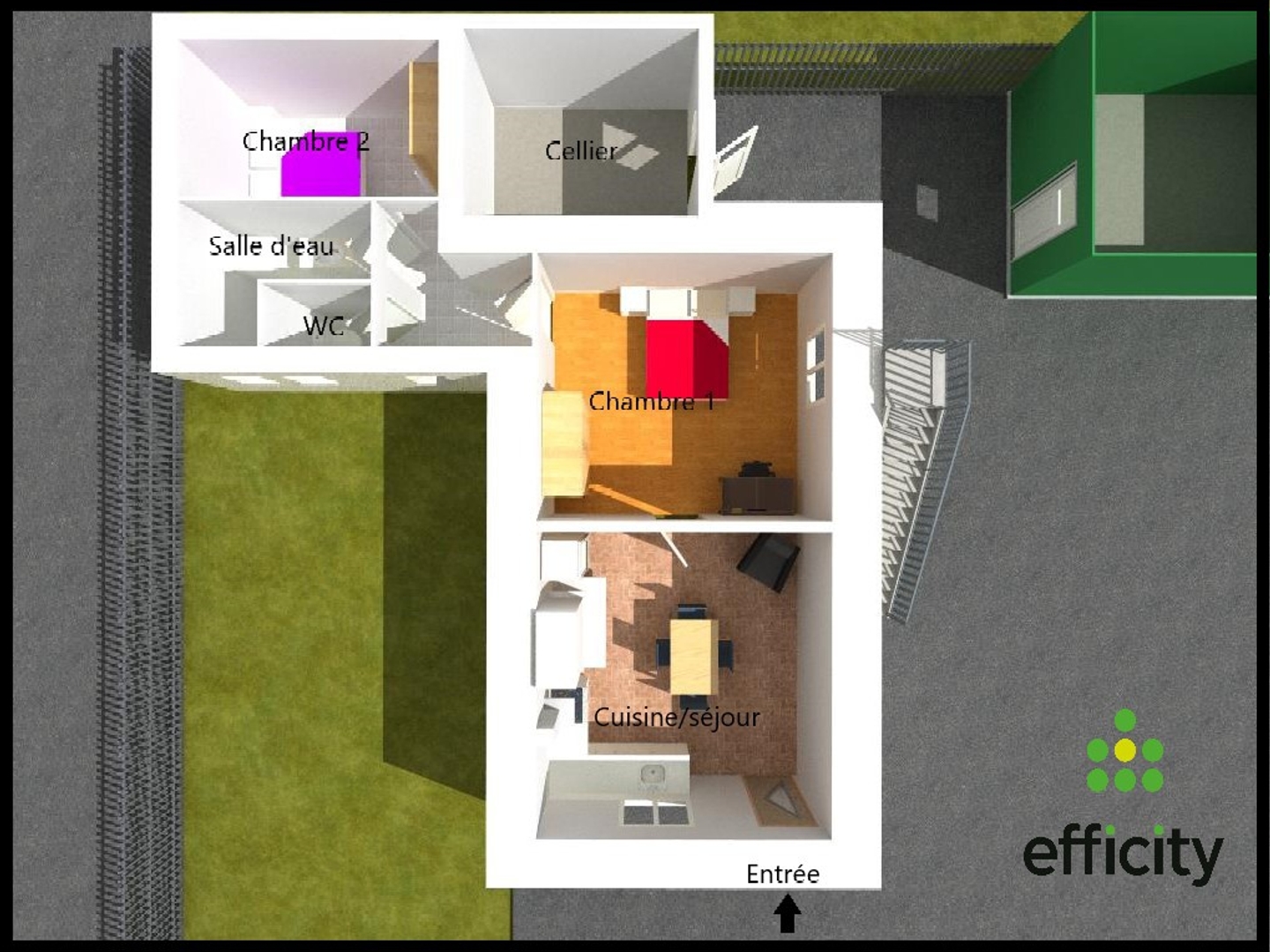 Maison à vendre - 3 pièces - 50m2 - Saint-Jean-Sur-Vi... (35220)