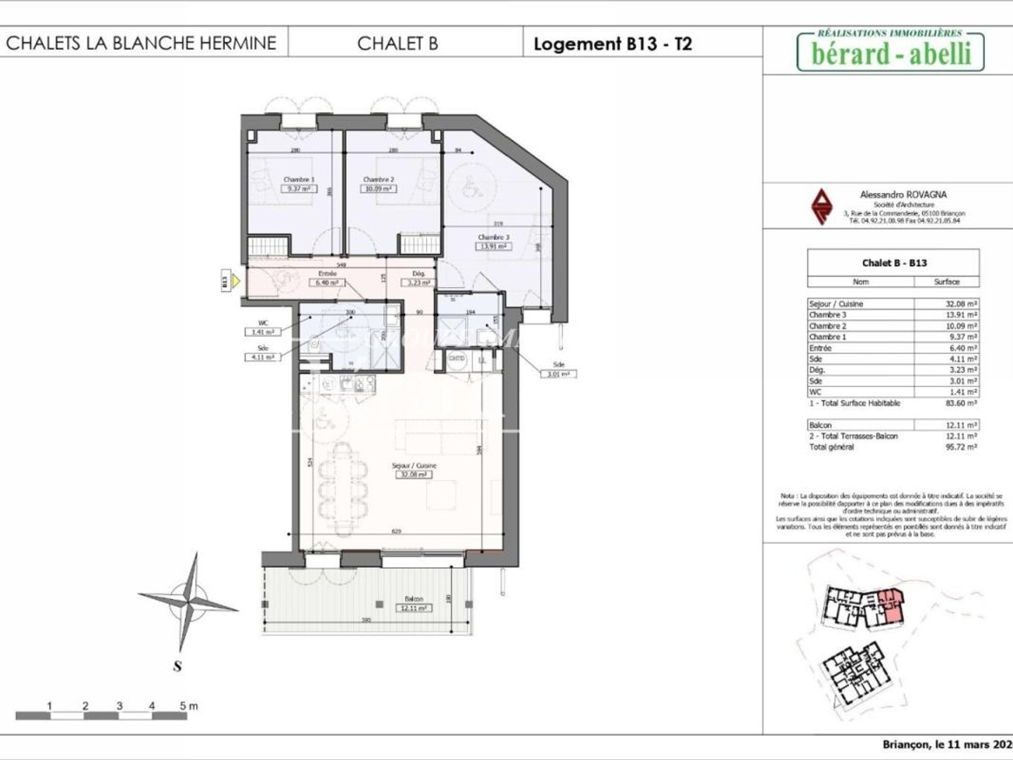 Appartement à vendre - 4 pièces - 83m2 - La Salle-Les-Alpes (05240)