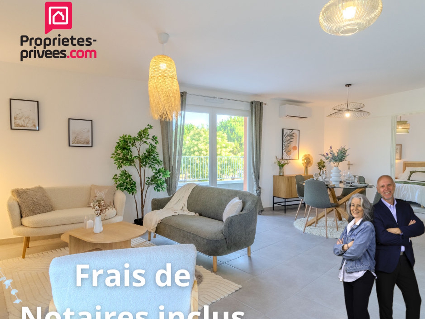 APPARTEMENT T3- 70,46 m² Idéalement situé: 227000 avec terrasse , double garage. Très Grand confort MONTEUX (84170)
