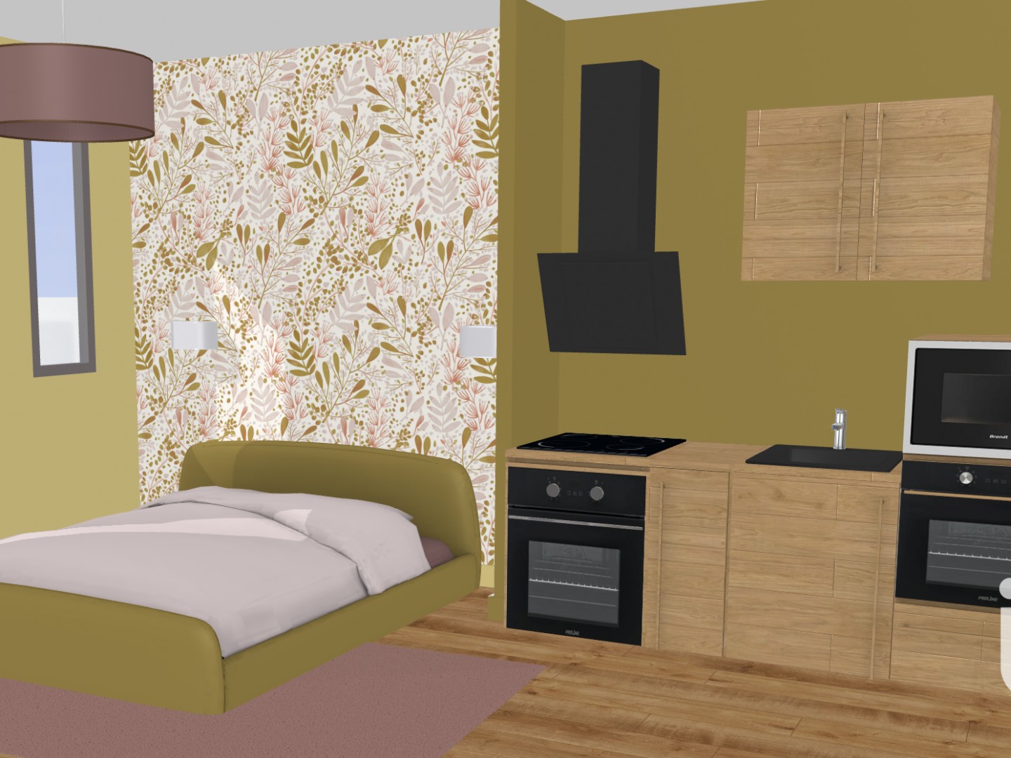 Studio 1 pièce 13 m²