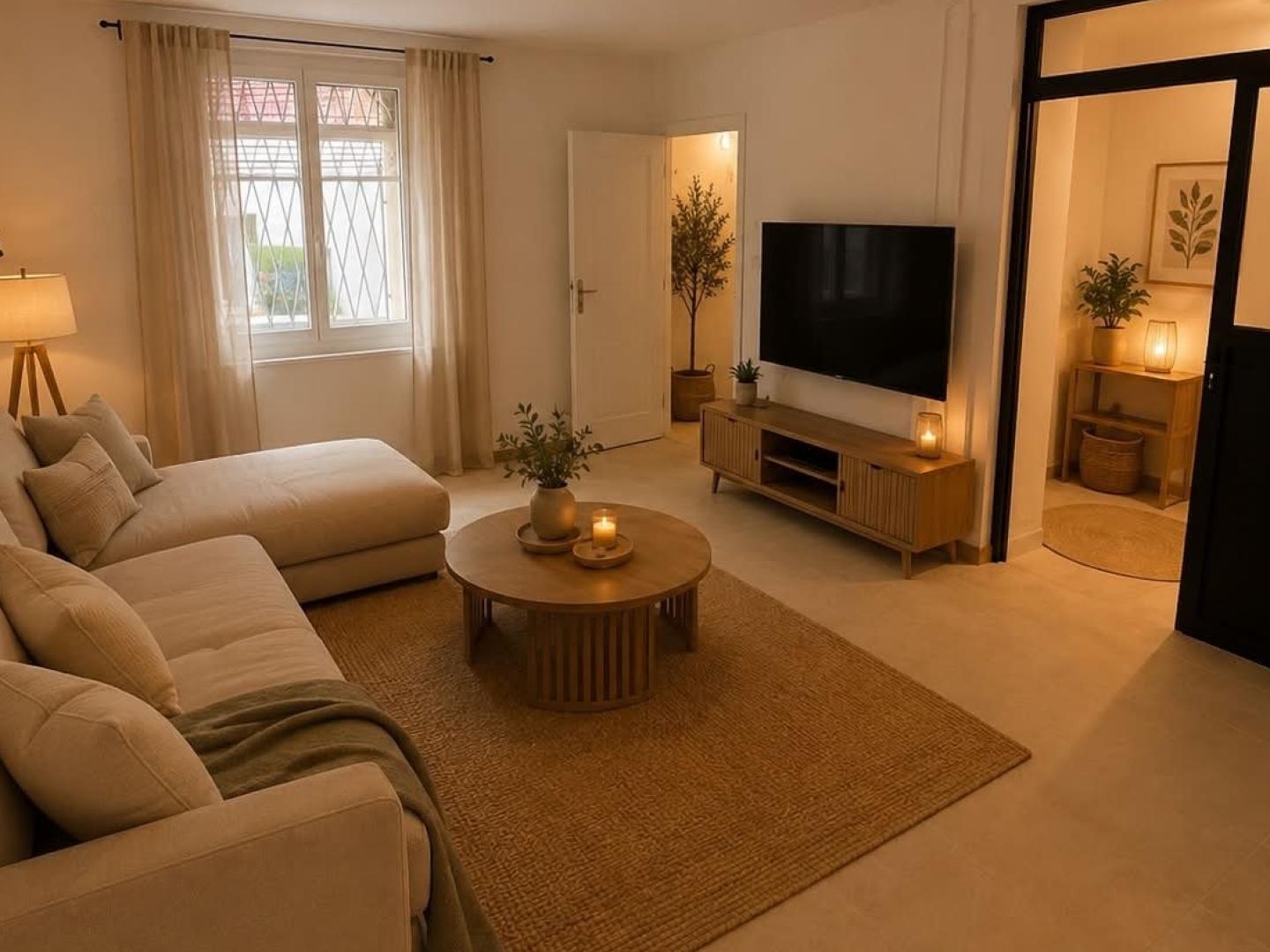 Appartement T3 de 58m² avec terrasse et jardin