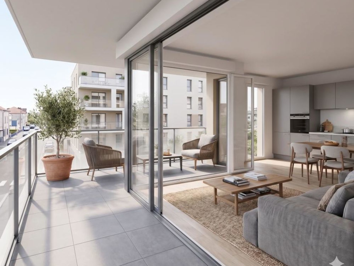 RARE À SAINT-OUEN SUPERBE 4 PIÈCES NEUF AVEC GRAND BALCON !