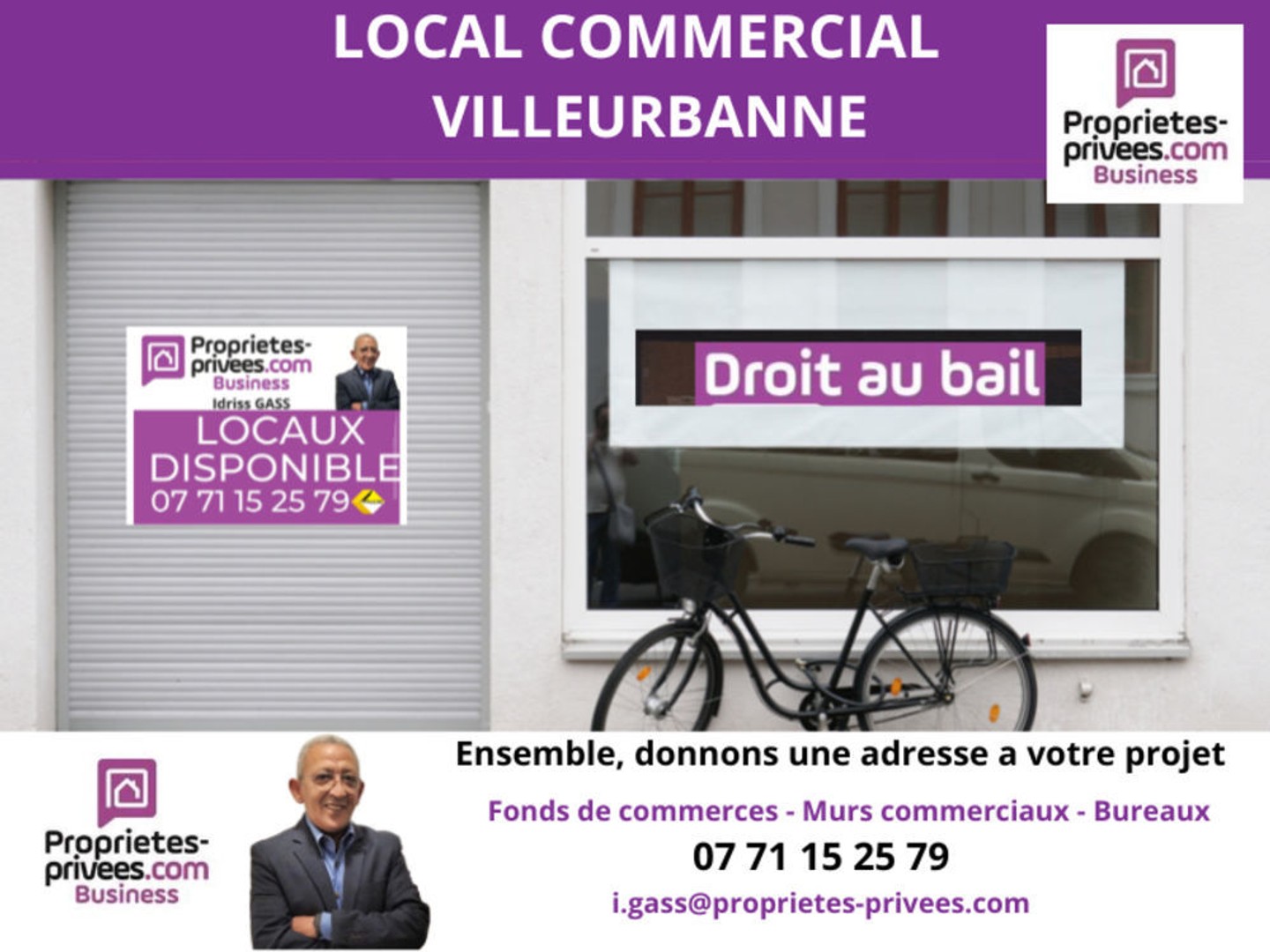 Magasin à vendre - 1 pièce - 53m2 - Villeurbanne (69100)
