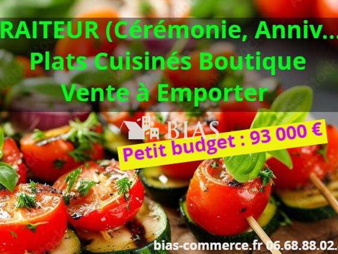 Vente FDC traiteur plats cuisinés charcuterie 76